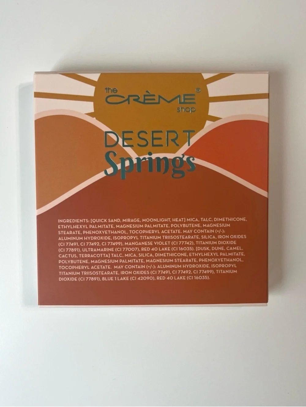 The Crème Shop Desert Springs Eyeshadow Palette NWT